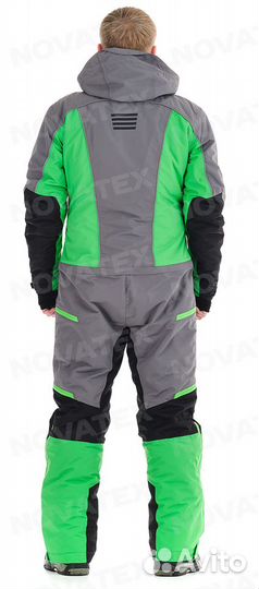 Фрирайд комбинезон мужской (таслан, серо-зеленый)