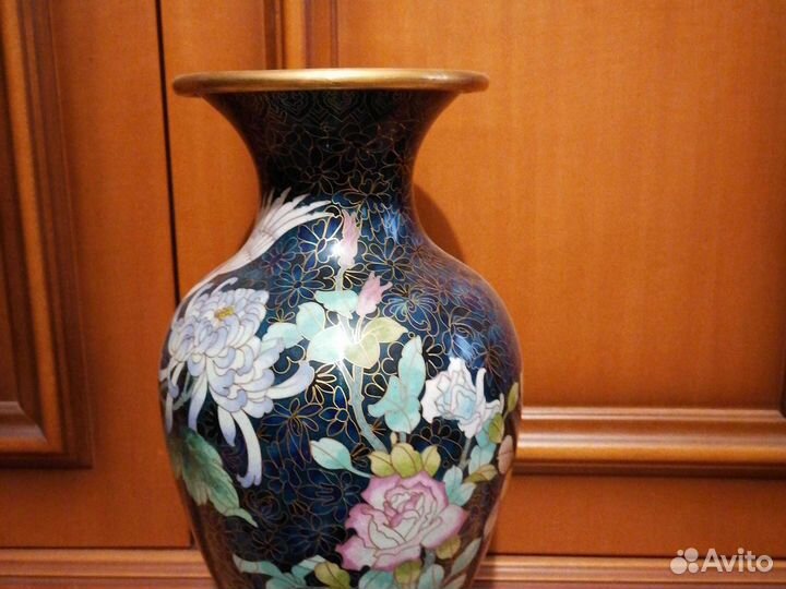 Ваза перегородчатая эмаль