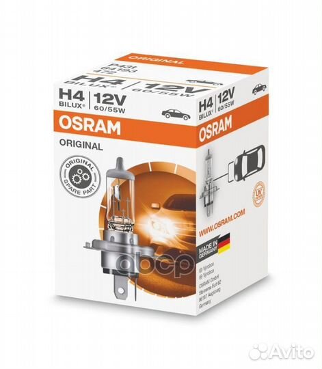 Лампа H4 12V 60/55W Osram 64193 64193 Osram