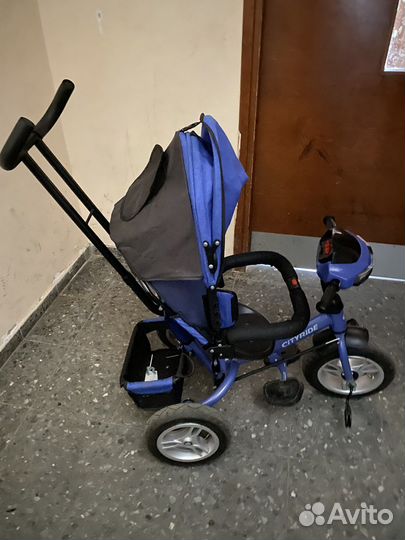 Трехколесный велосипед коляска