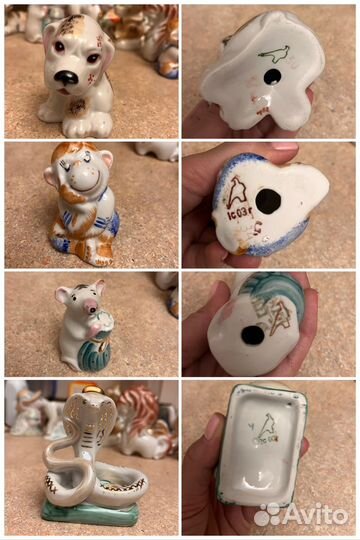 Олимпийский мишка и другие винтажные фигурки СССР