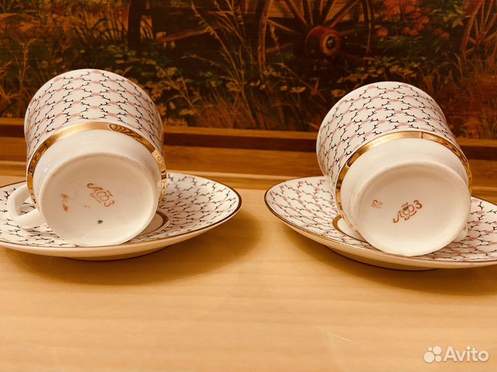 Чашки блюдца лфз Конфетница сахарница СССР