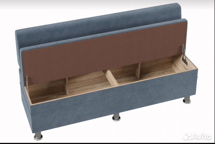 Кухонный уголок модульный серый 150х81х50