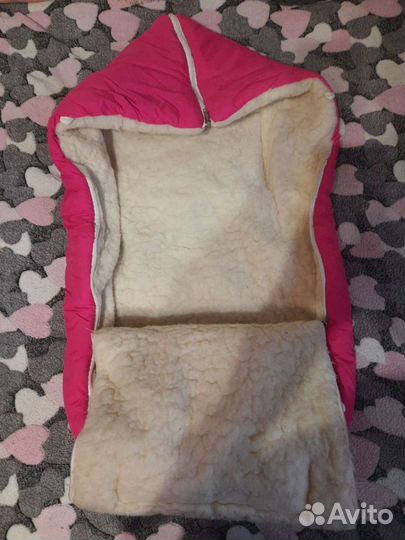 Конверт на выписку для девочки осень зима