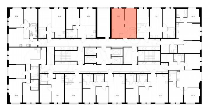 2-к. квартира, 38,2 м², 28/32 эт.