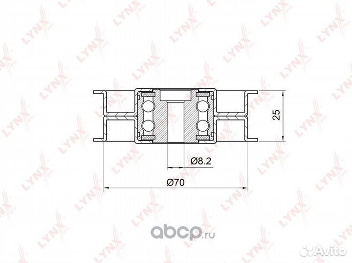 Ролик обводной навесного оборудования