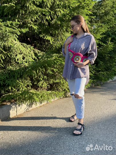 Вязаная кросс боди