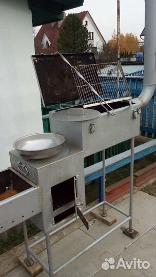 Мангал с крышей