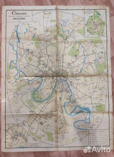 Карты схемы Москва, план ВДНХ, СССР, открытки
