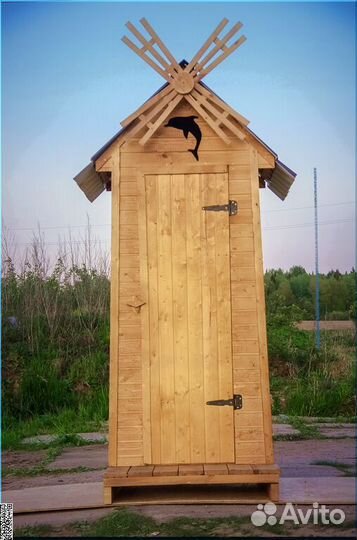 Дачный туалет деревянный ACC333
