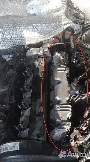 Впускной коллектор с заслонками и дросселем