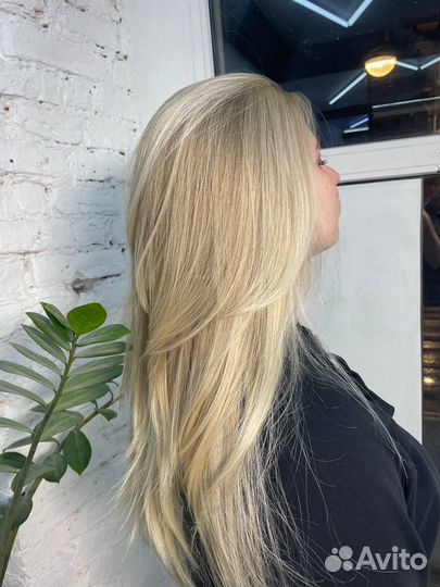 Аиртач окрашивание волос блонд стрижки