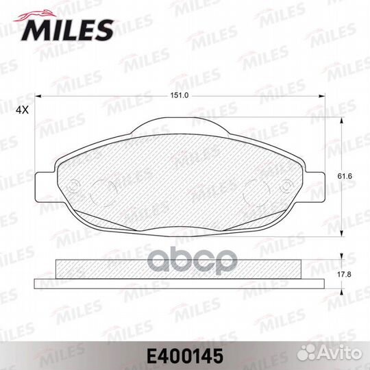 Колодки тормозные peugeot 308 07/3008 09- пере