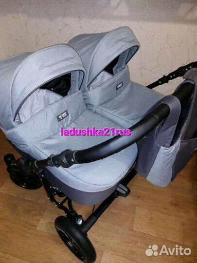 Коляска для двойни 2в1 Riko Saxo. ladushka21rus