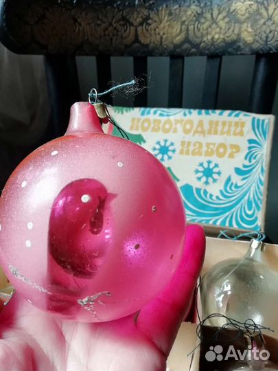 Набор елочных шаров СССР