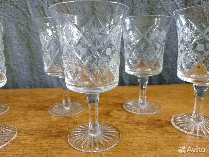 Фужеры хрустальные СССР