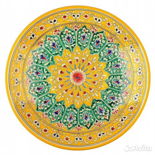 Ляган 42 см Узбекская посуда Риштанская керамика