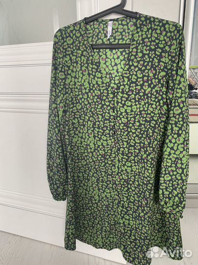 Платье Mango леопард XS мини