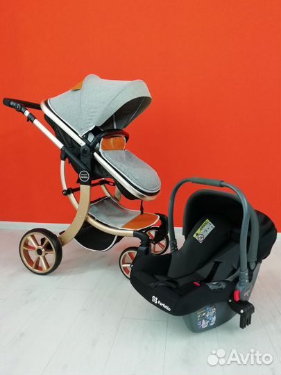 Коляска-трансформер 3 в 1 с автолюлькой