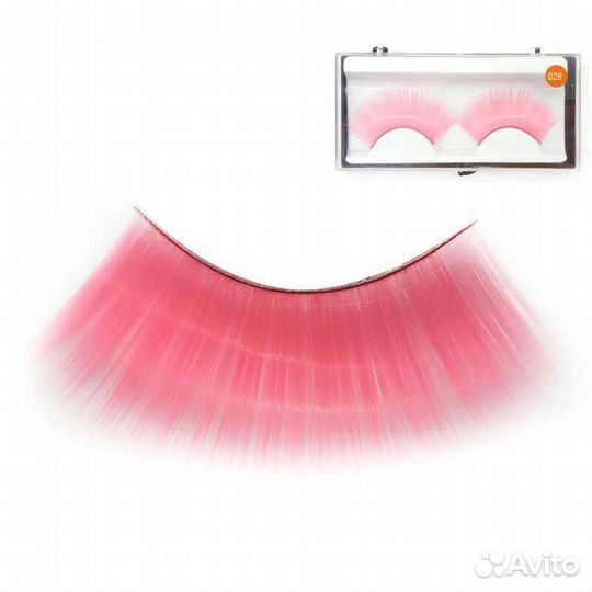 Ресницы накладные розовые