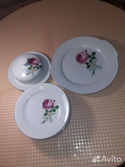 Посуда тарелки блюда масленка СССР GDR