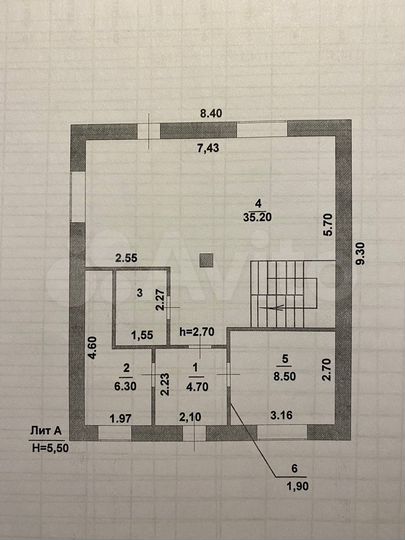 Дом 128 м² на участке 11 сот.