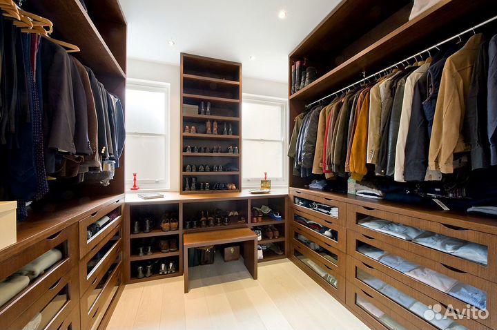Гардеробные готовые
