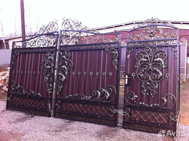 Ворота кованые