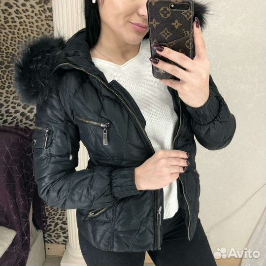 Куртка с натуральным мехом