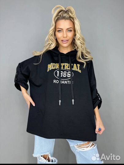 Футболка свитшот женская 48-56