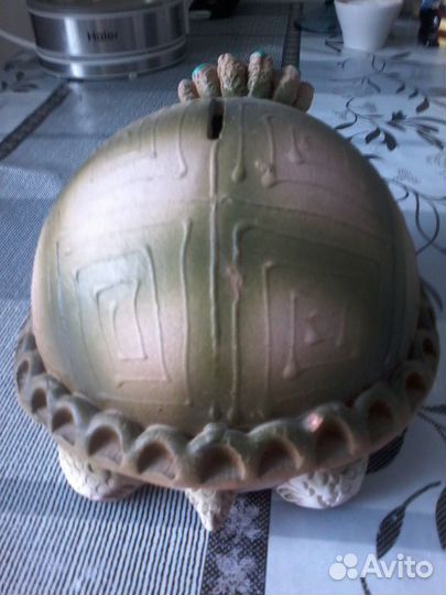 Большая копилка керамика Черепаха новая