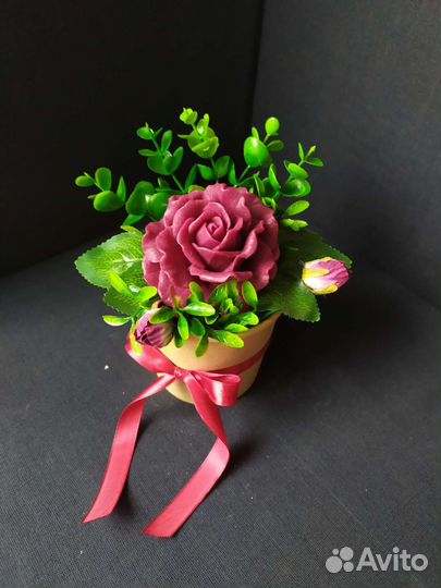 Мини букет из мыла