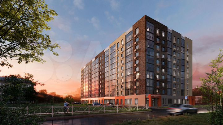 2-к. квартира, 56,3 м², 9/11 эт.