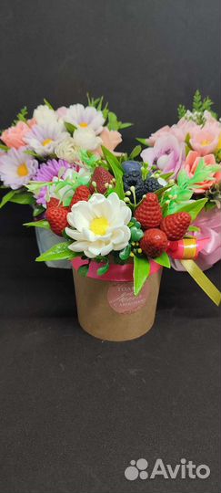 Букет из мыла тюльпаны