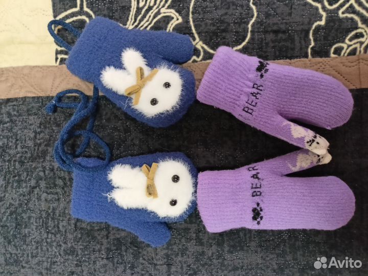Варежки на 2 года