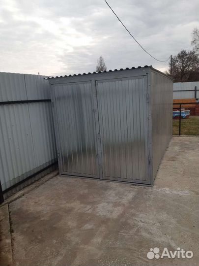 Гараж металлический хозблок