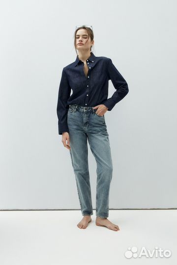 Джинсы lime 36 mom новые