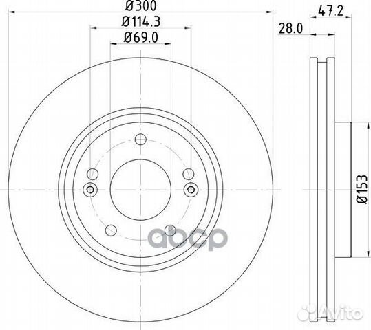 Диск тормозной перед ND6011K nisshinbo