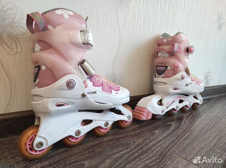 Роликовые коньки детские с защитой