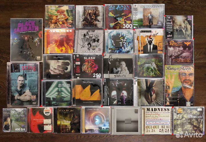 CD диски рок. Лицензия