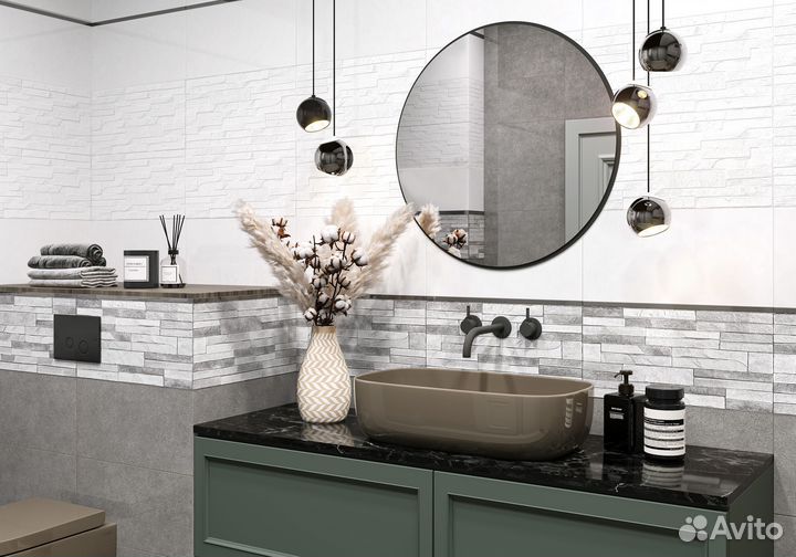 Плитка облицовочная Discover Relief Dark Grey