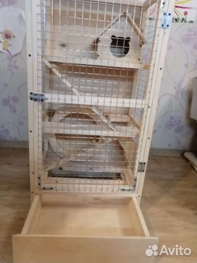 Клетка для шиншилл, белок дегу, крыс и грызунов