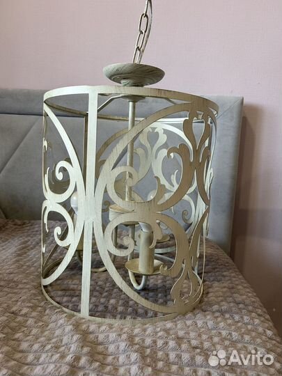 Люстра абажур металл винтаж