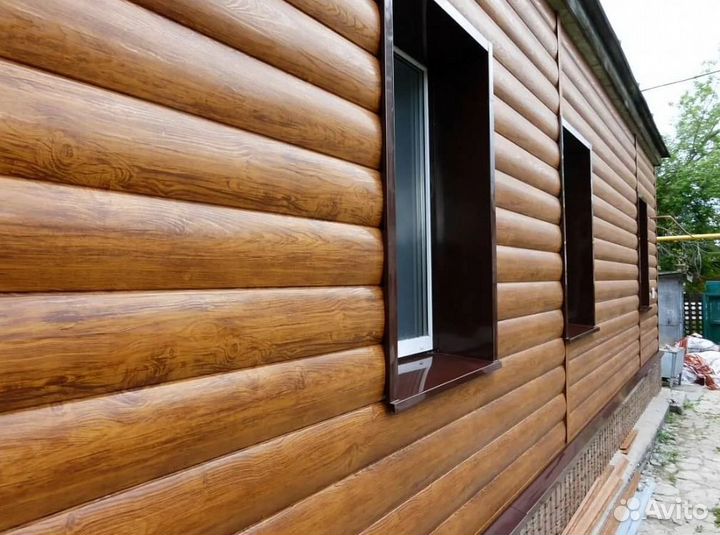 Сайдинг металлический с имитацией дерева