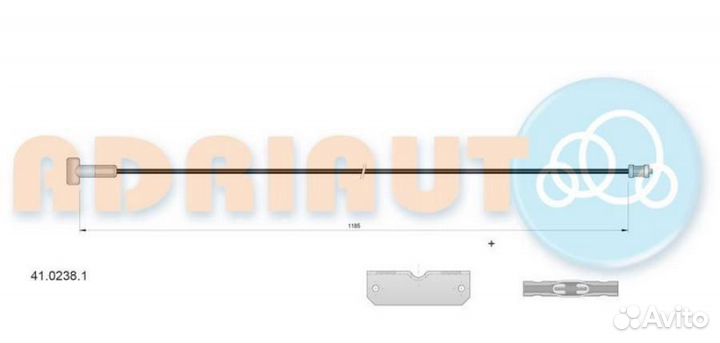 Adriauto 4102381 AD41.0238.1 трос ручника \ Renaul