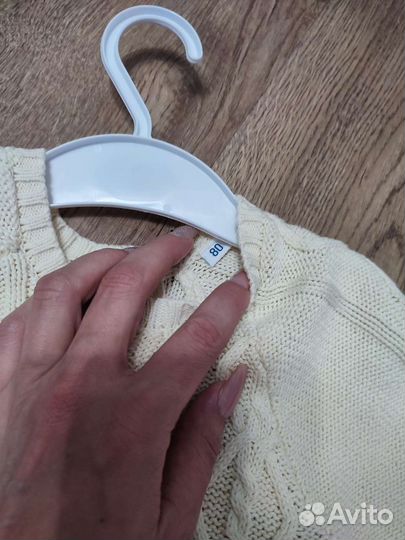 Платье для девочки вязаное 80