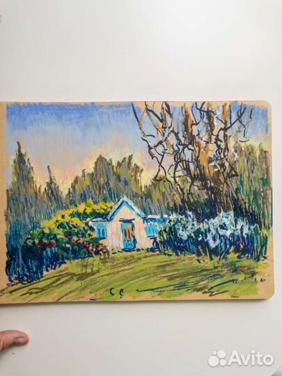 Картины масляной пастелью, формат А4