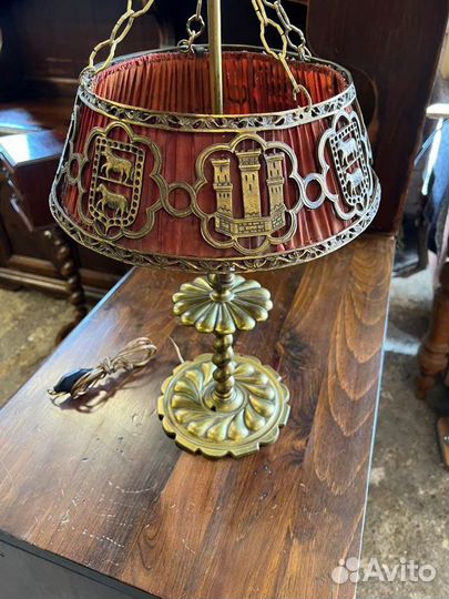 Лампа настольная. Антиквариат. Винтаж из Европа