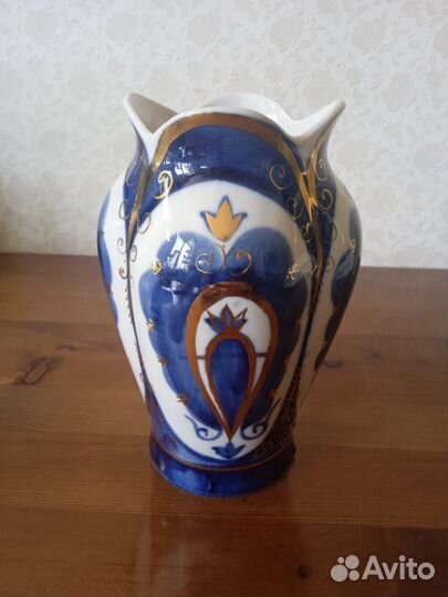 Ваза фарфор кобальт Кисловодский фз СССР
