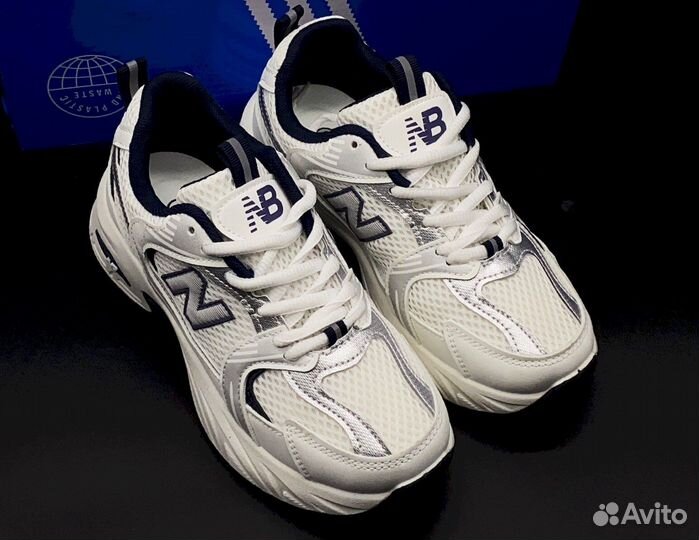 NB 530: Женские, белые, 36-41, комфорт